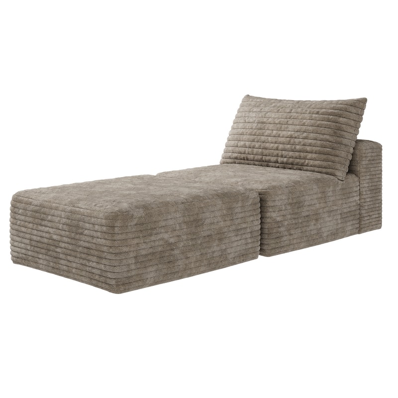 66.9-in Casual Camel 1 -seater Reclining Sectional - 8' x 10'
