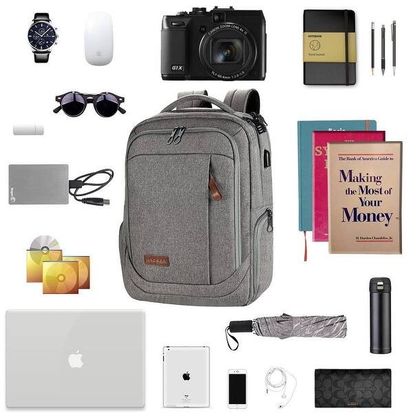 Backpack Large Computer Backpack Fits up to 17.3 Inch Laptop with USB Charging Port Water-Repellent - Bed Bath & Beyond - 42714355 Backpack Large Computer Backpack Fits up to 17.3 Inch Laptop with USB Charging Port Water-Repellent - Bed Bath & Beyond - 42714355