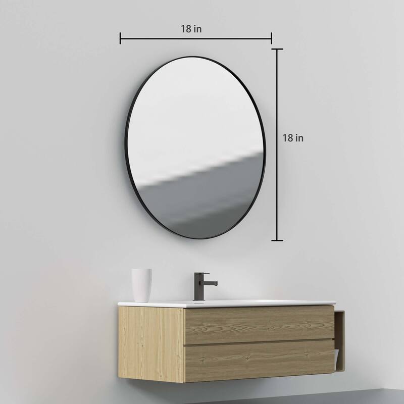 Wall Mirror Vanity Mirror Bathroom Mirror with Metal Frame(1 Piece)
