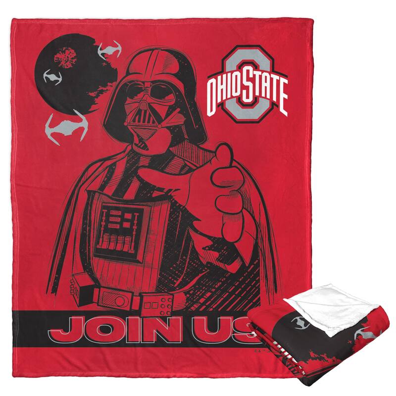 NCAA Star Wars Cobranding Influence Silk Touch Throw Blanket - 50" x 60" - Ohio State Buckeyes