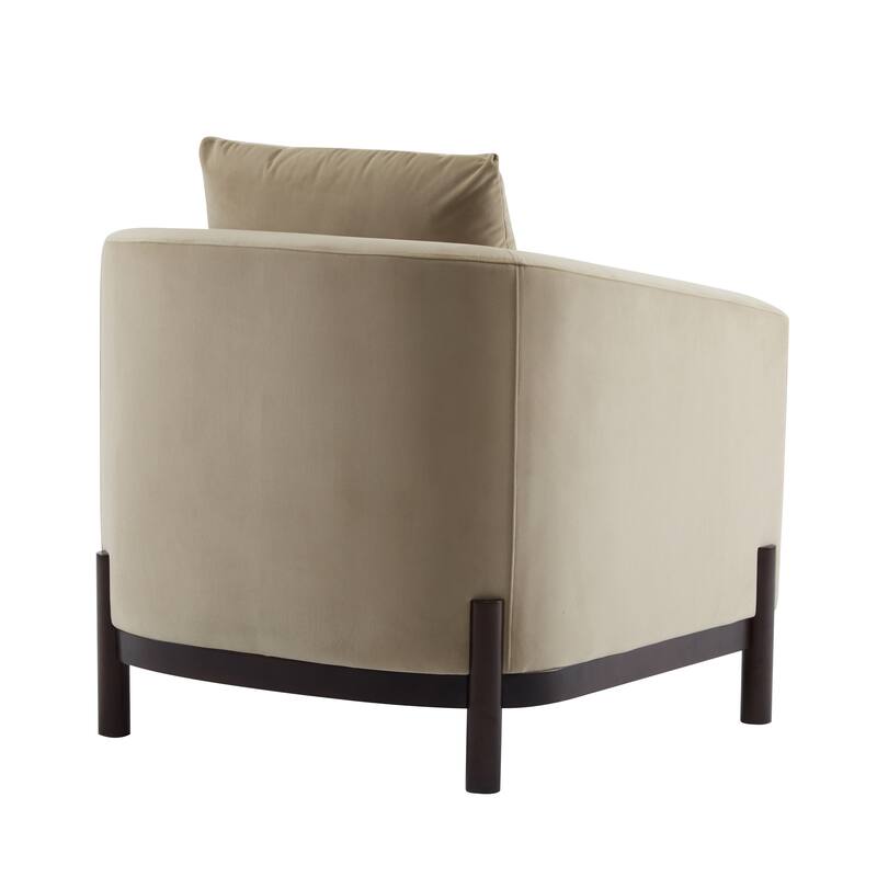 Smyrna Upholstered Barrel Club Chair by Christopher Knight Home