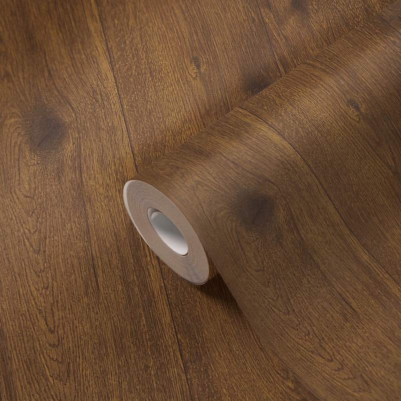 Galerie Wallcoverings Woods and Wicker Collection Knotted Forest Wood Effect Matte Finish Vinyl on Non-woven Wallpaper Roll