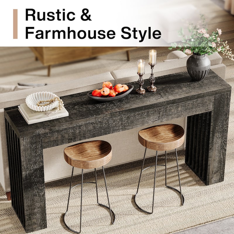 59" Wooden Console Sofa Table for Entrance, Hallway, Entryway, Living Room