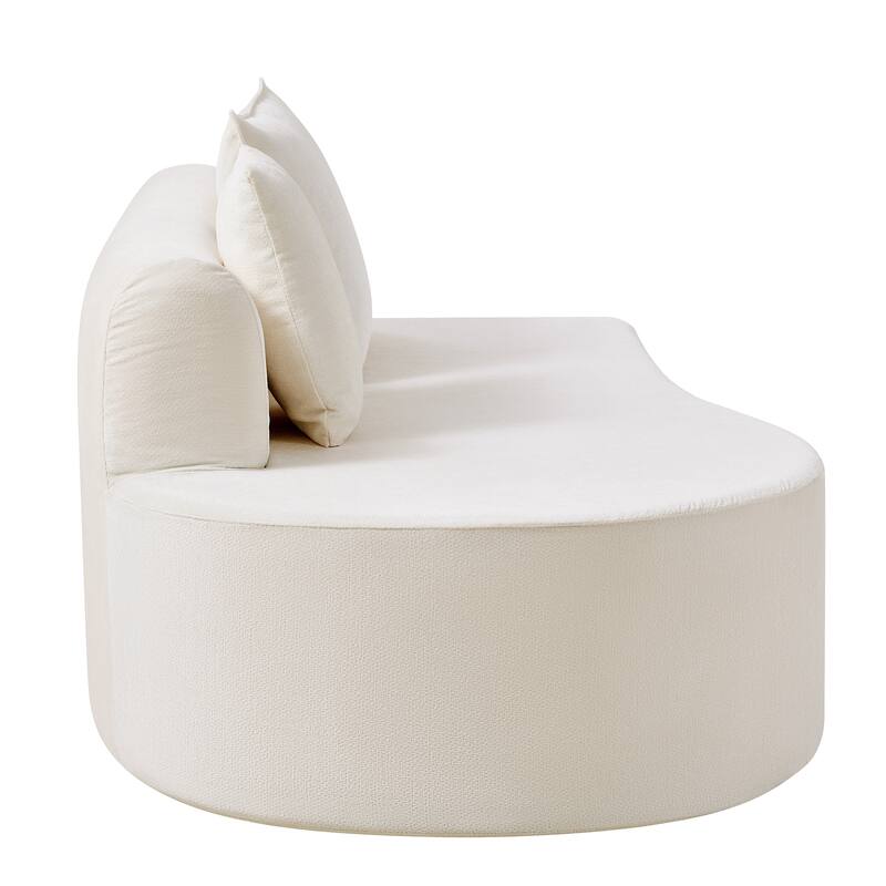 Christopher Knight Home - Curved Modular 138.6" Upholstered Sectional Sofa