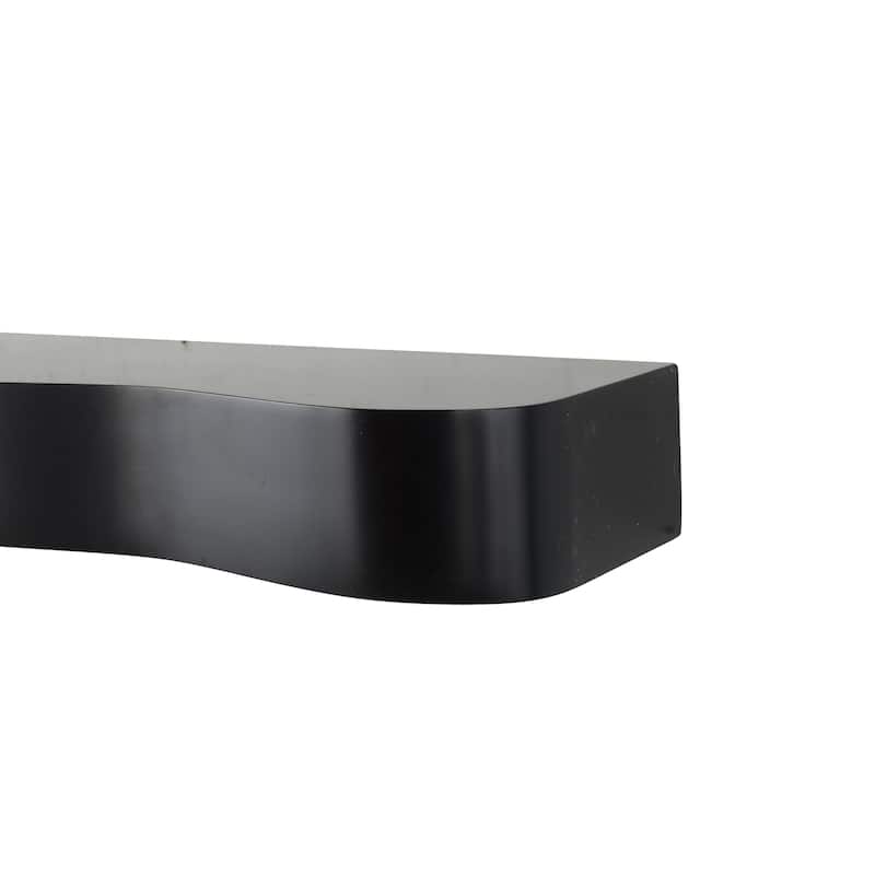 Wood Handmade Wall Shelf - Black or Brown - Roche River Decor