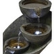preview thumbnail 7 of 6, Outdoor Water Fountain w/Light Modern Curved Water Feature for Home