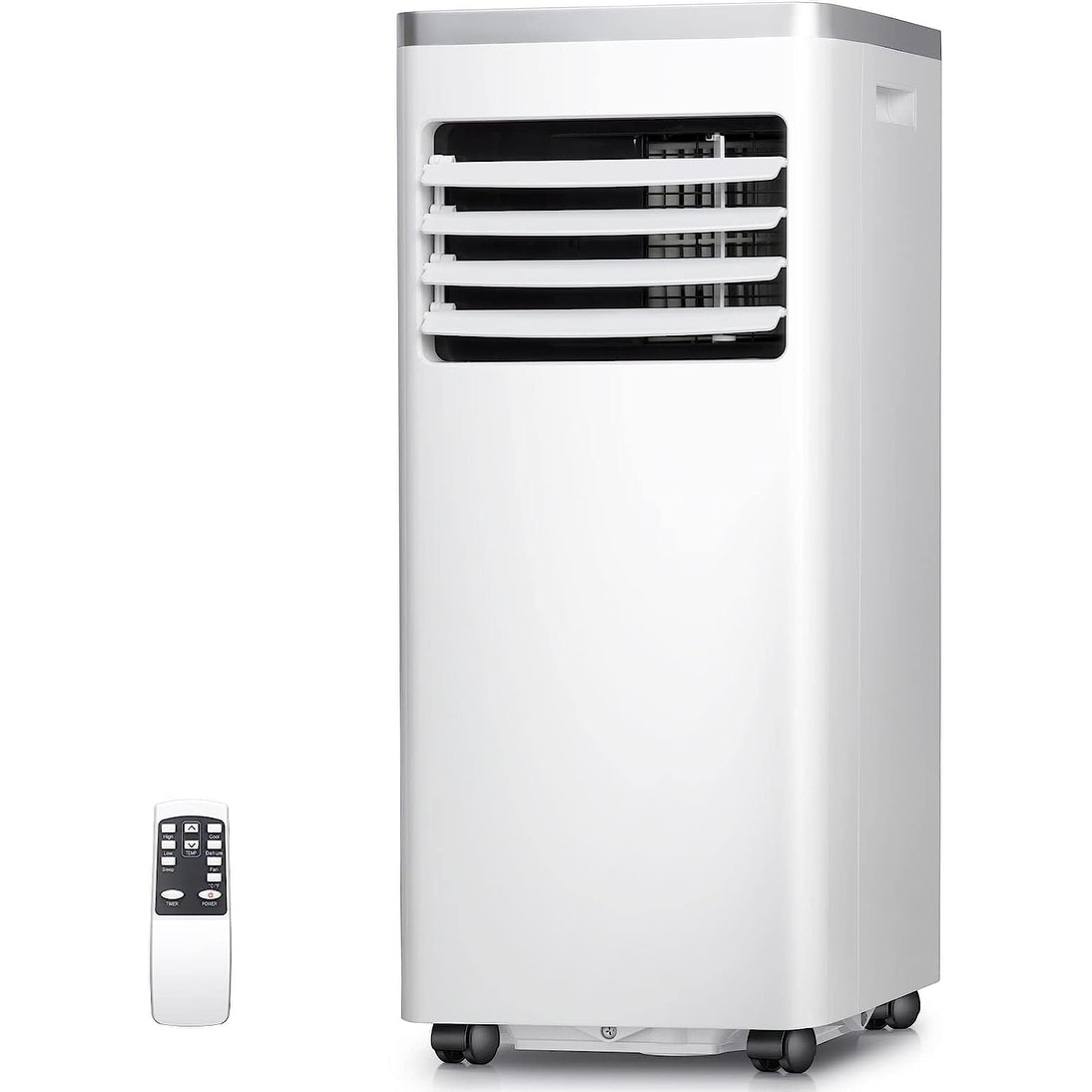 5,000 BTU Portable Air Conditioner Cools 250 Sq. Ft. with Dehumidifer, Fan  and Sleep Mode in White