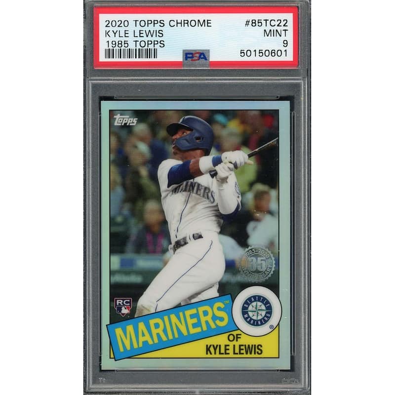 Kyle Lewis 2020 Topps Chrome 1985 Topps Baseball Rookie Card RC #85TC22 PSA 9 - 8'6" x 11'6"