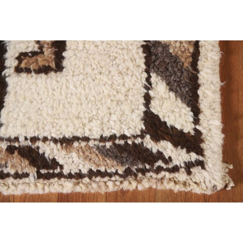 Plush Anatolian Natural Dye Runner Rug Hand-knotted Wool Carpet - 2'11"x 10'11"