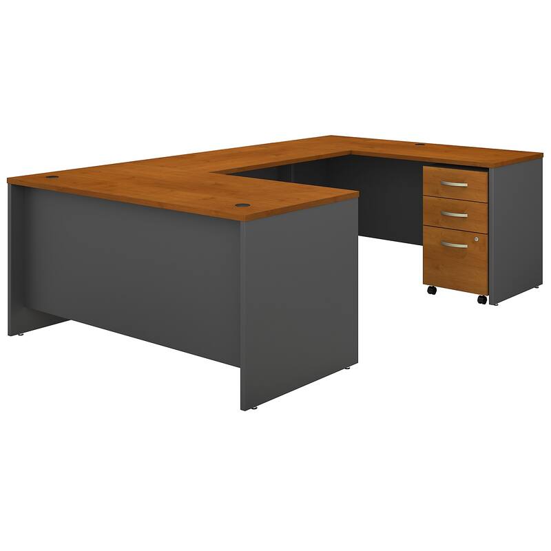 Series C 60W U Shaped Desk with Drawers by Bush Business Furniture
