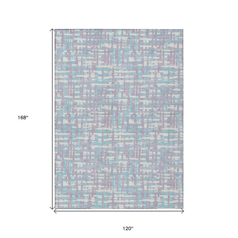 HomeRoots Abstract Transitional Rectangle Outdoor Rug