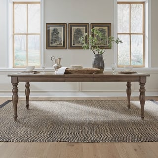 Americana Farmhouse Dusty Taupe Rectangular Leg Table
