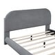 preview thumbnail 22 of 44, Curved Design Teddy Fleece Upholstered Platform Bed Frame