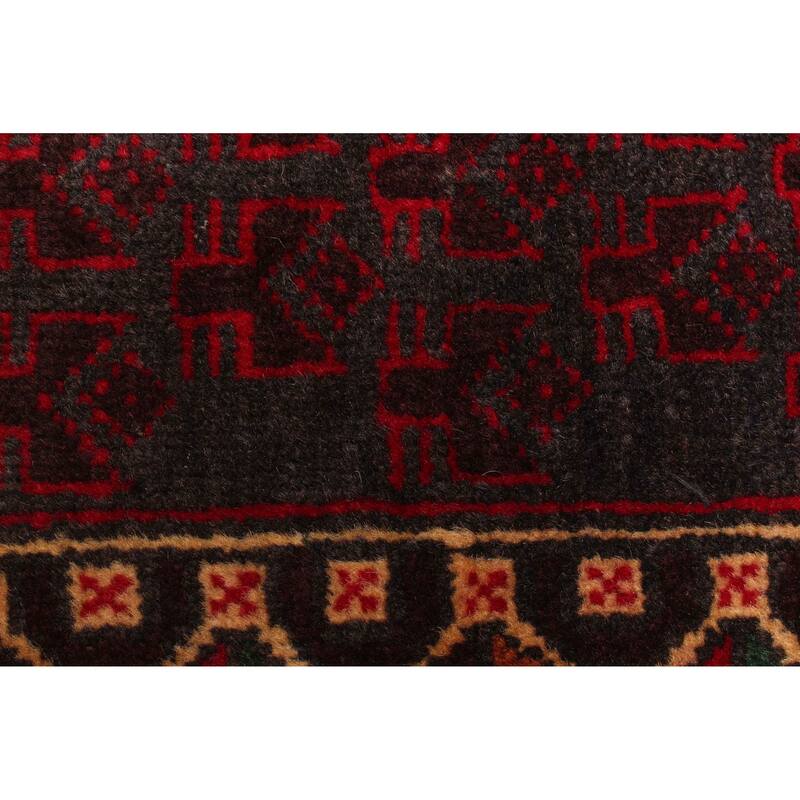 ECARPETGALLERY Hand-knotted Teimani Dark Grey Wool Rug - 2'10 x 4'5