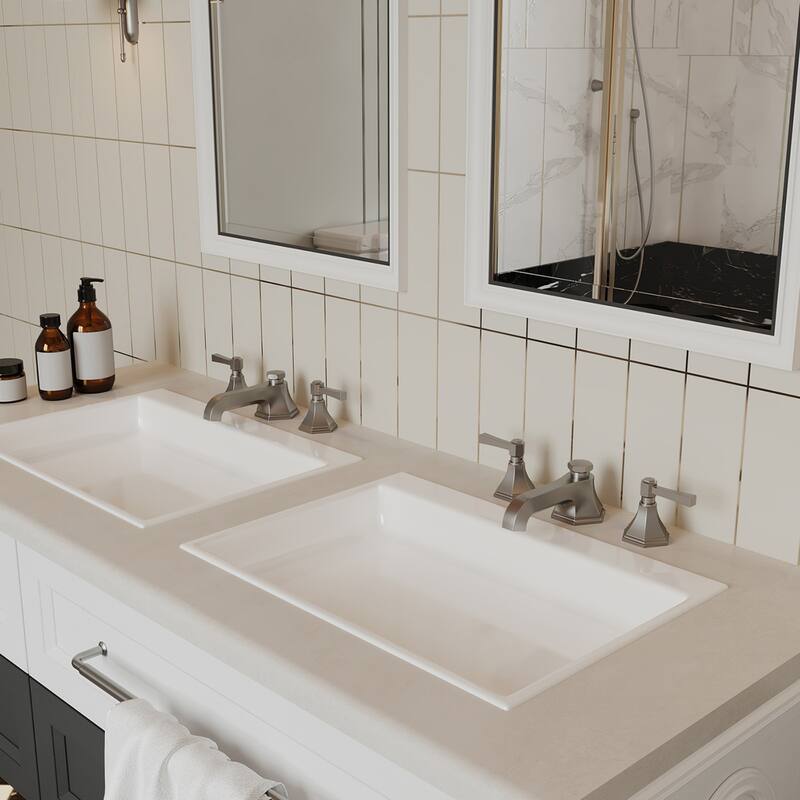 Bathroom Faucet with Pop-Up Drain Lever