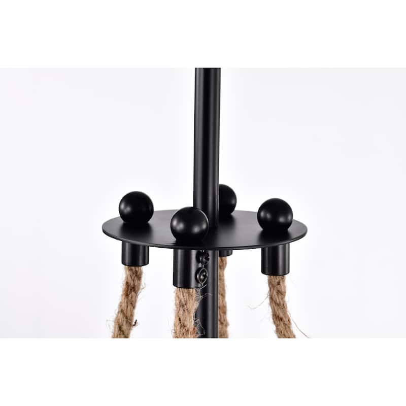 Medeia 11 Inch Matte Black Bohemian Glass Shade Pendant Ceiling Lighted