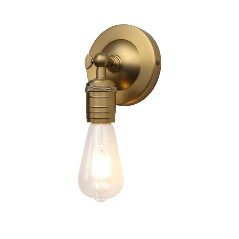1 Light bulb light gold wall sconce metal wall light