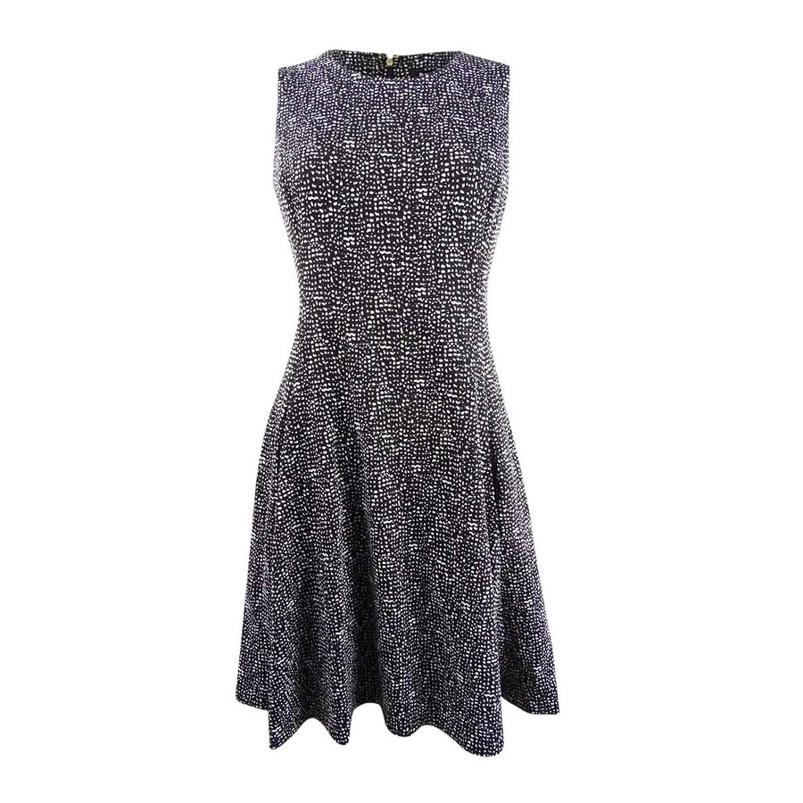tweed flare dress