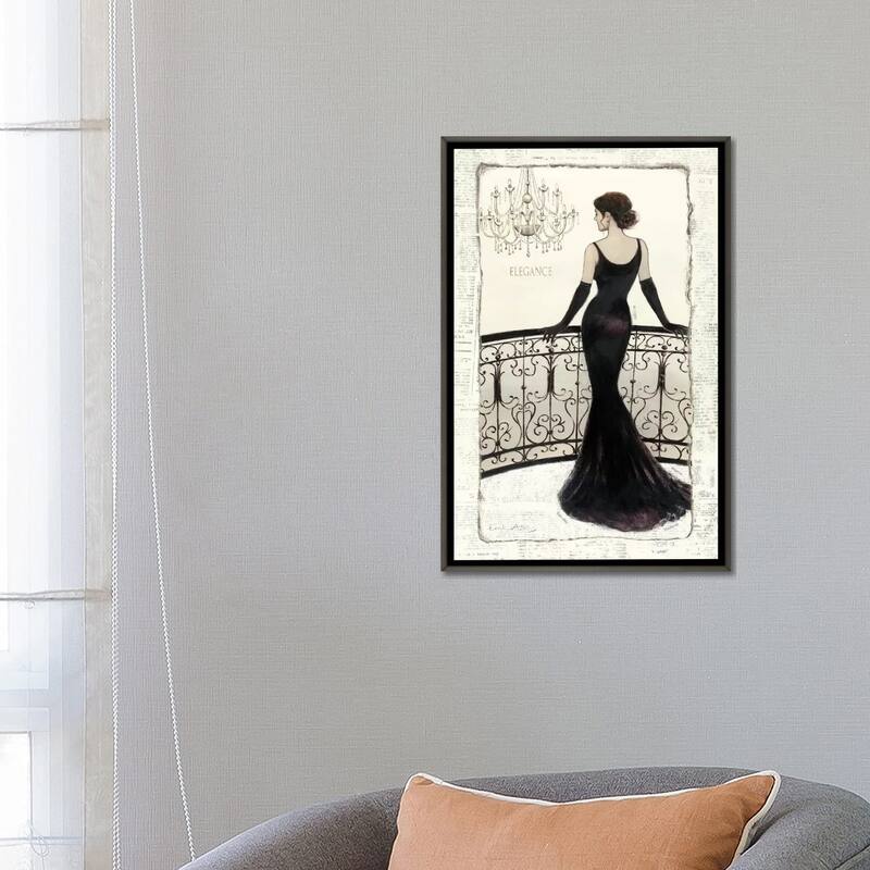 iCanvas "La Belle Noir" by Emily Adams Framed