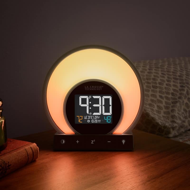 La Crosse Technology Soluna C79141 Mood Light Alarm with Temperature & Humidity