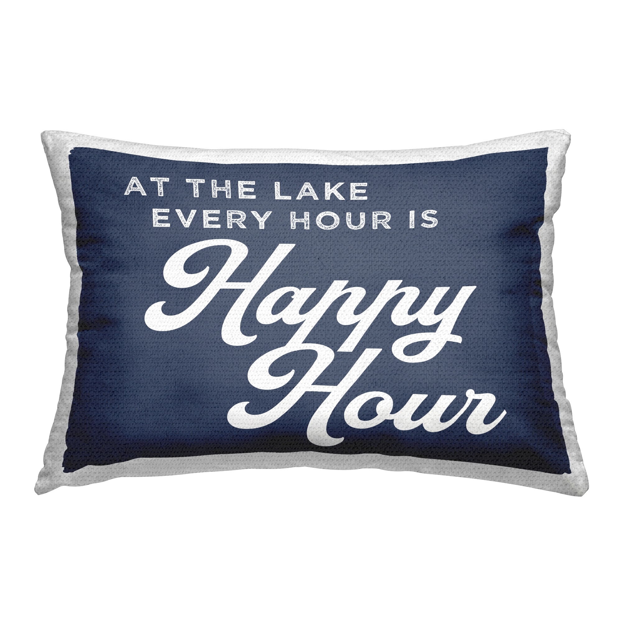 Stupell Happy Hour at Lake Printed Outdoor Throw Pillow Design by Lil' Rue