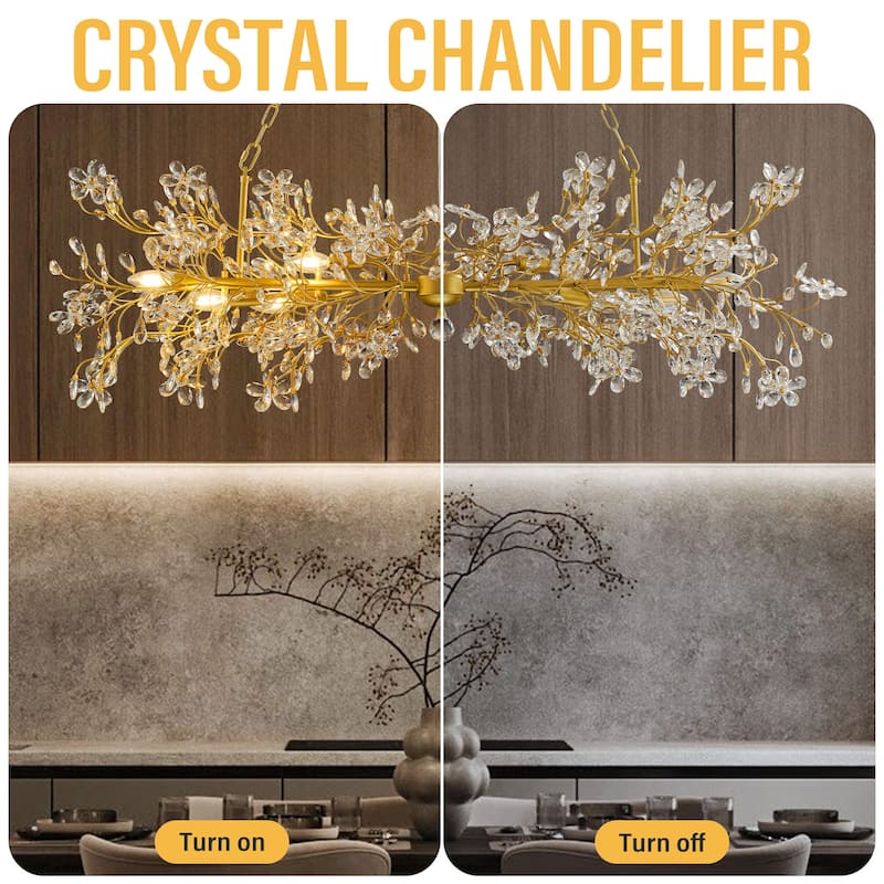 KAYLA D800/D1000/L1300 Tree Branch Chandelier Dining Pendant - Copper Color