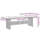 preview thumbnail 23 of 22, vidaXL 7/9/11 Piece Patio Dining Set with Cushions Gray Poly Rattan - 22.4" x 27.2" x 41.7"