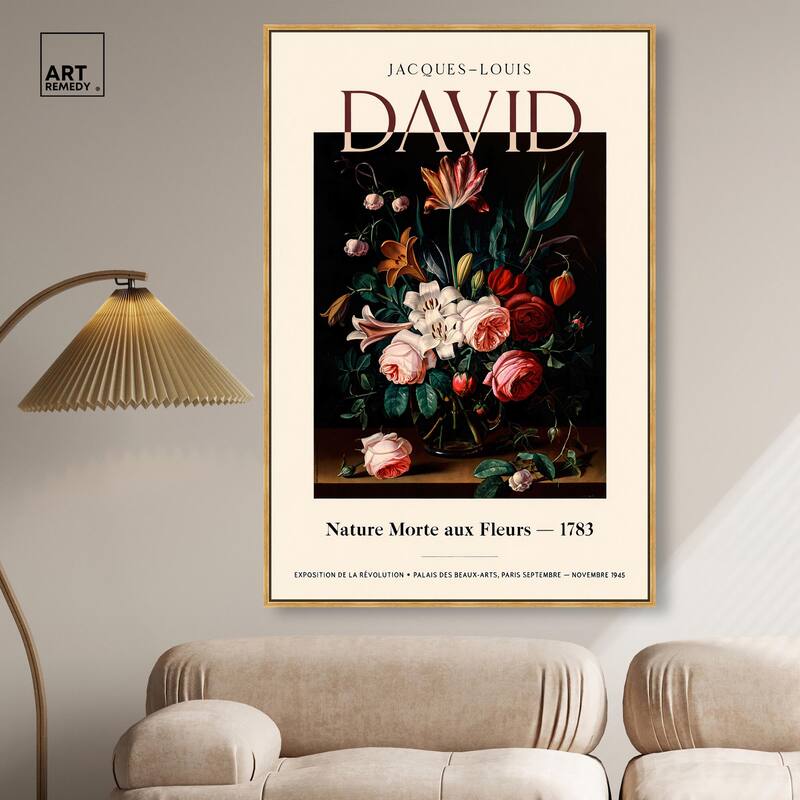 Flowers in a Dark Canvas by Art Remedy