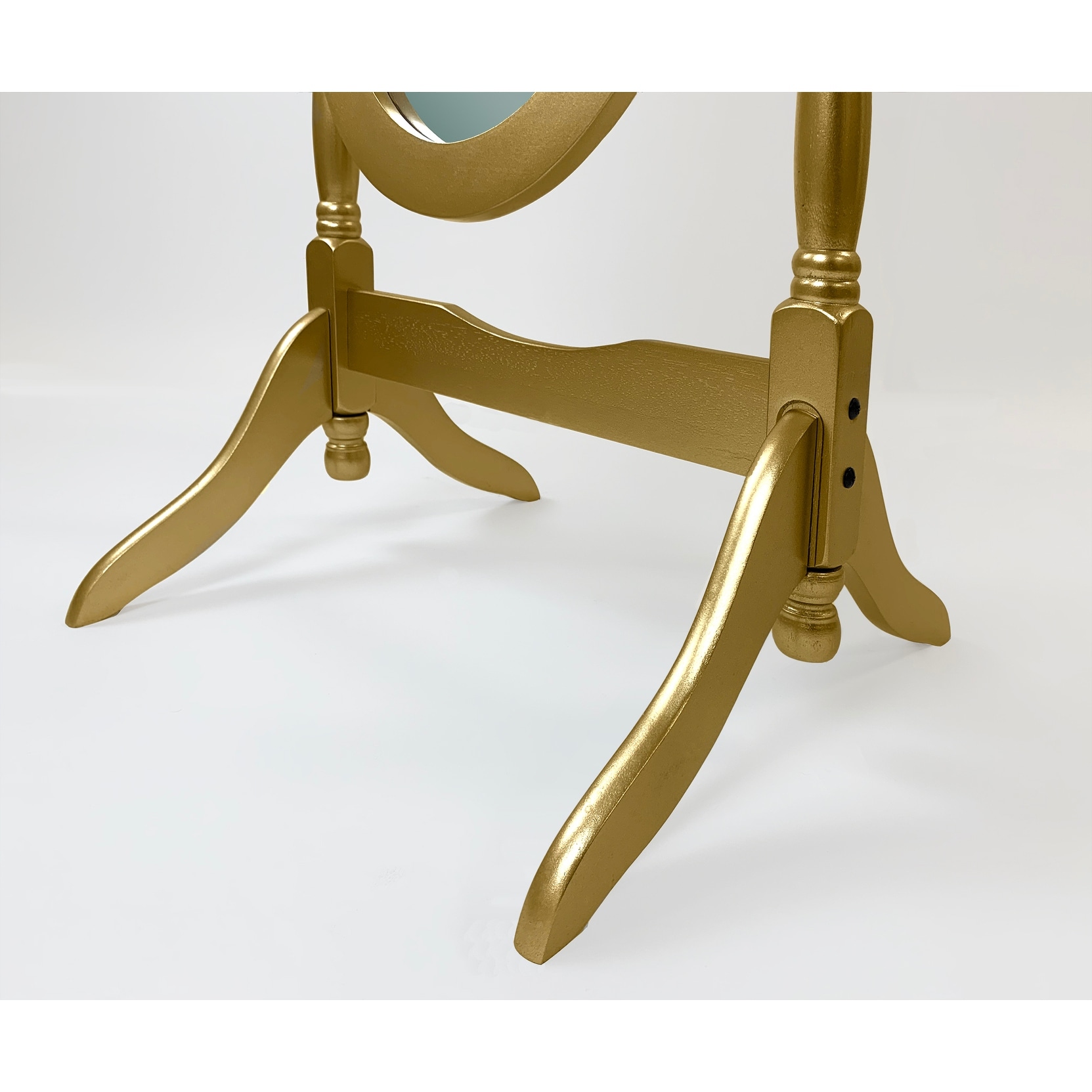 GTU Furniture Swivel Adjustable Full-Length Standing Oval Wood Cheval Floor  Mirror Bed Bath  Beyond 26418332