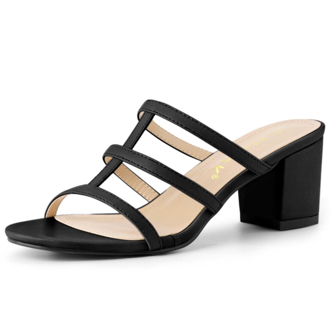 slip on block heels
