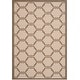 preview thumbnail 31 of 104, SAFAVIEH Courtyard Charleen Indoor/ Outdoor Waterproof Patio Backyard Rug 5'3" x 7'7" - Beige/Brown