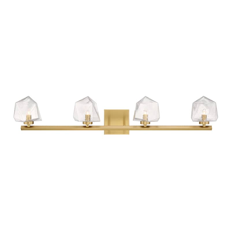 Savoy House 8-1239-4 Castello 4 Light 35" Wide LED Vanity Light - Warm Brass