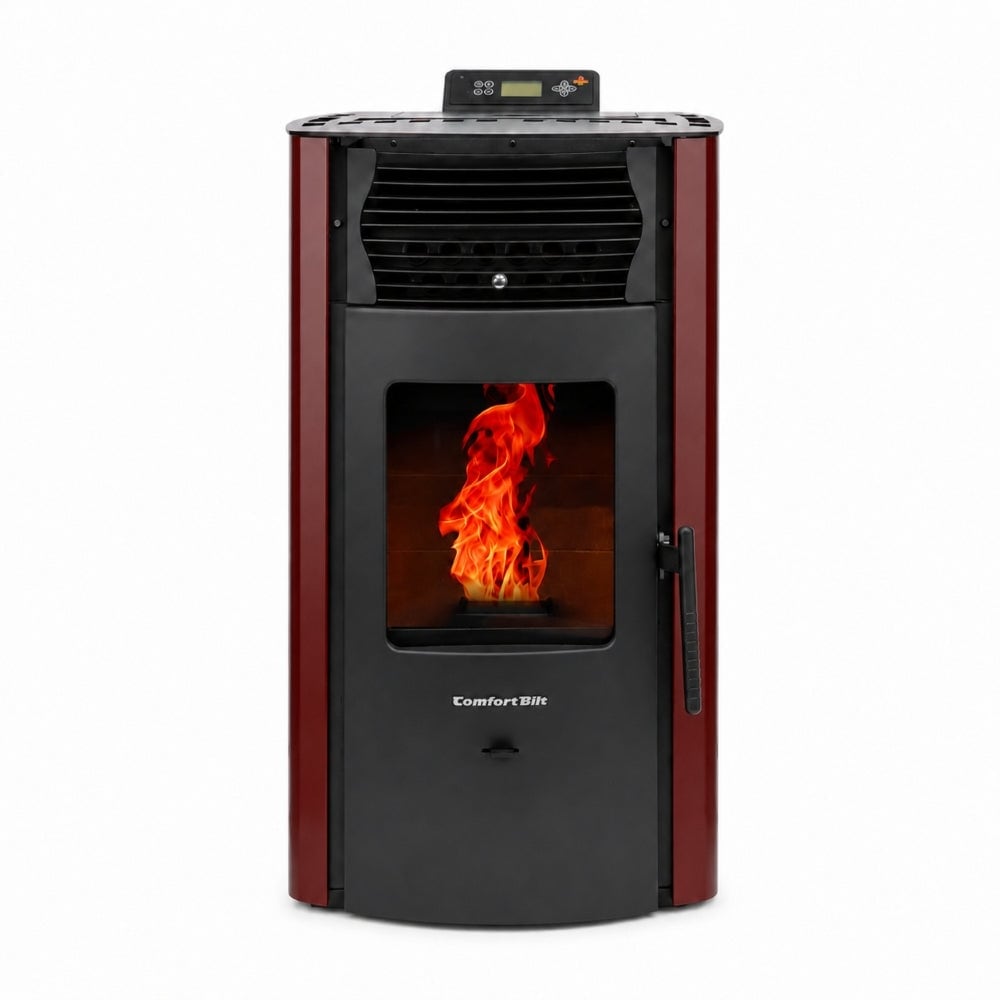 HP50 Burgundy Comfortbilt Pellet Stove 42,000 BTU