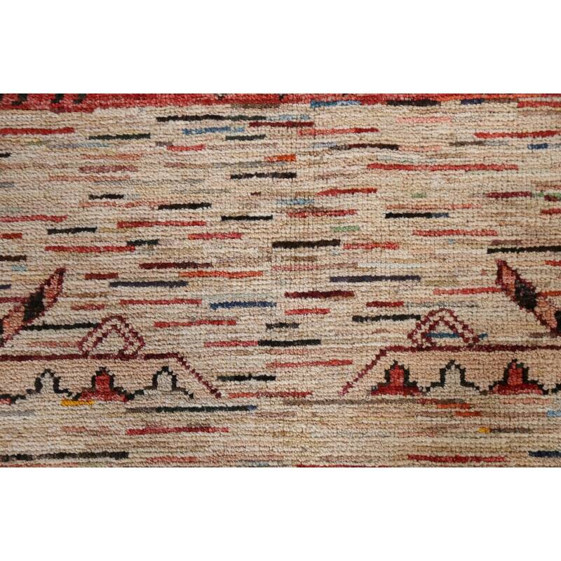 Tribal Geometric Kazak Oriental Home Decor Area Rug Wool Hand-knotted - 6'4" x 9'8"