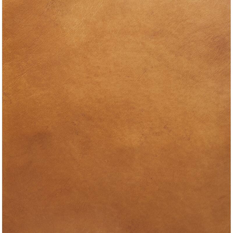 Ricciardo Cognac Genuine Leather Wrapped Sofa - 86.6L x 38.6W x 26.4H