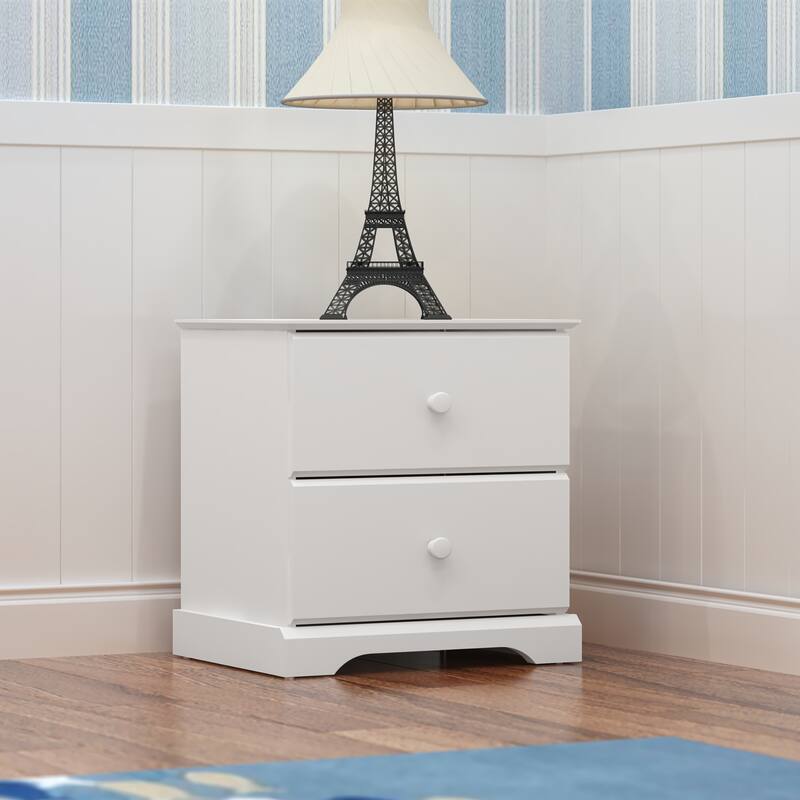 Hillsdale Furniture Baylor Wood 2-Drawer Nightstand