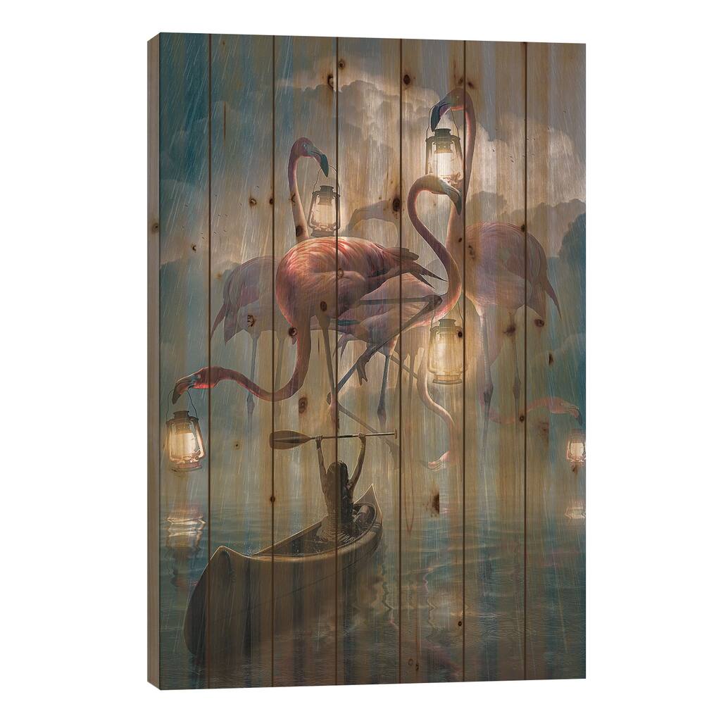 Uncharted Waters Print On Wood by Adam Cousins - Multi-Color