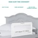 preview thumbnail 9 of 19, Dream On Me Lilibet Mesh Safety Bed Rail in Pink for Twin