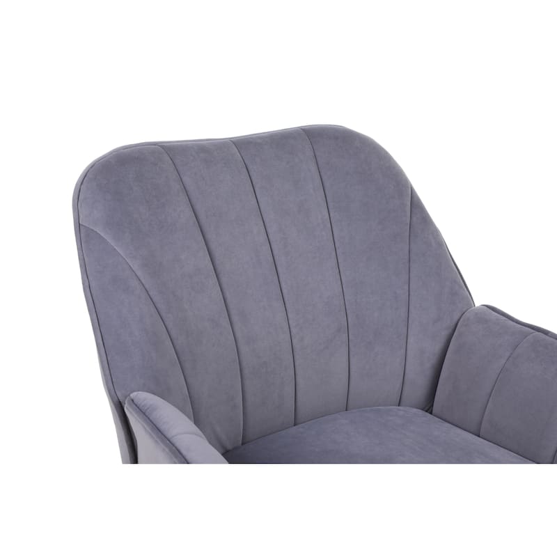 Modern Velvet Easy Assemble Sherpa Armchair for Living Room,Bedroom
