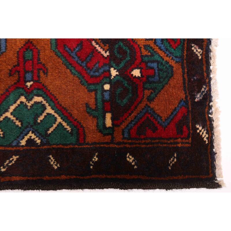 ECARPETGALLERY Hand-knotted Teimani Cream, Red Wool Rug - 3'4 x 6'0