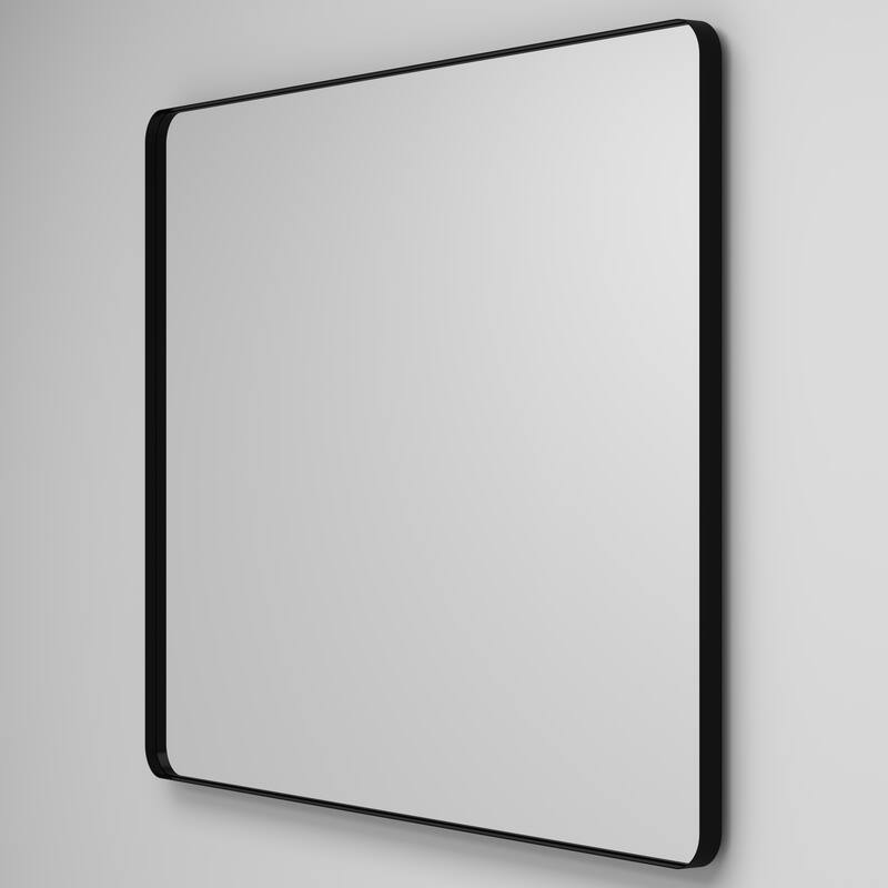 30 Inch Black Rectangular Mirror Metal Framed Mirror Vanity Mirror Dressing Mirror, for Bathroom, Living Room - 40