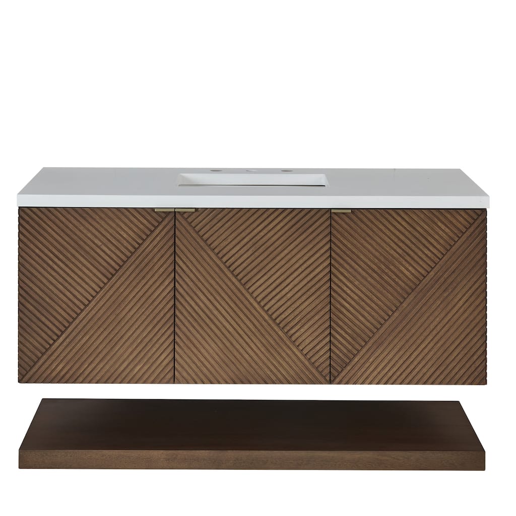 James Martin Vanities D200-V48-3WZ Marcello 48" Free Standing Vanity