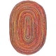 preview thumbnail 50 of 90, SAFAVIEH Handmade Cape Cod Marget Boho Coastal Jute Rug 6' x 9' Oval - Red/Multi