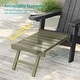 preview thumbnail 12 of 54, Bonosuki 2-Piece Folding Adirondack Chairs with Retractable Ottoman, Fire Pit Patio Chair with Cup Holder