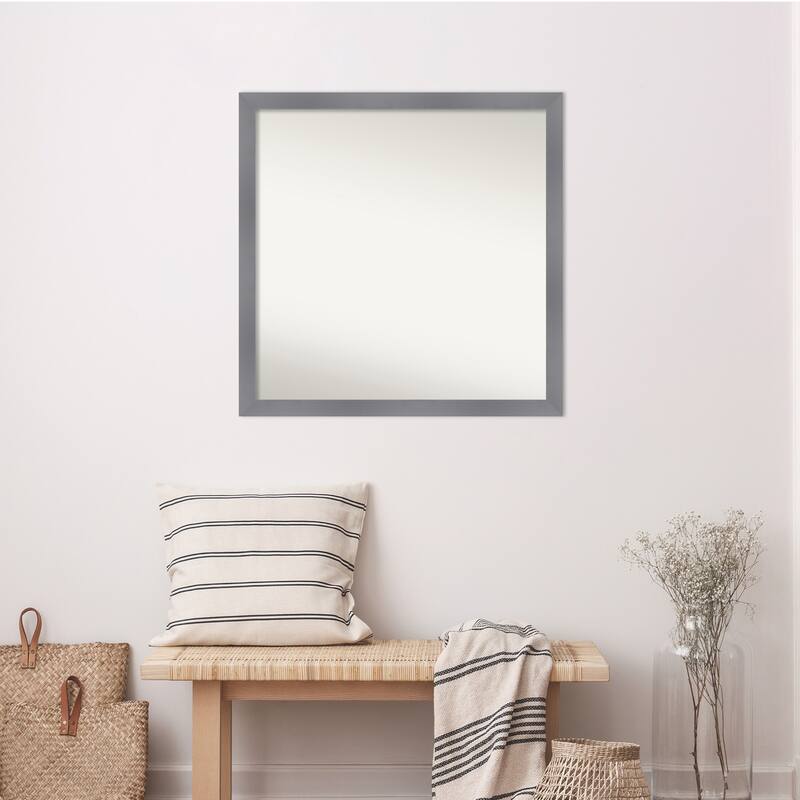 Edwin Non-Beveled Wood Framed Wall Mirror