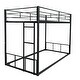 preview thumbnail 9 of 12, Twin Over Twin Metal Bunk Bed with Full-Length Guardrails,Convertible Design