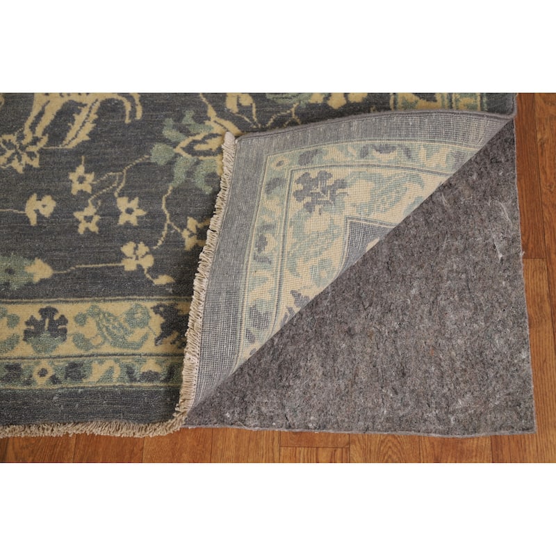 Hand Knotted Oriental 100% Wool Carpet Traditional All-Over Greys & Charcoal Ziegler Area Rug - 12' 2'' X 9' 0''