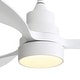 preview thumbnail 15 of 52, Sofucor 48 Inch Ceiling Fan with Light and Remote,Solid Wood Blades Low Profile,Smart Optional Work with Alexa/Google/App