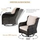 preview thumbnail 8 of 39, OVIOS 6-piece Rattan Wicker Patio Furniture Set Swivel Rocking Chair Set