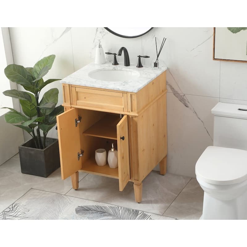 Elegant Lighting VF12524 Park Avenue 24" Free Standing Single Basin